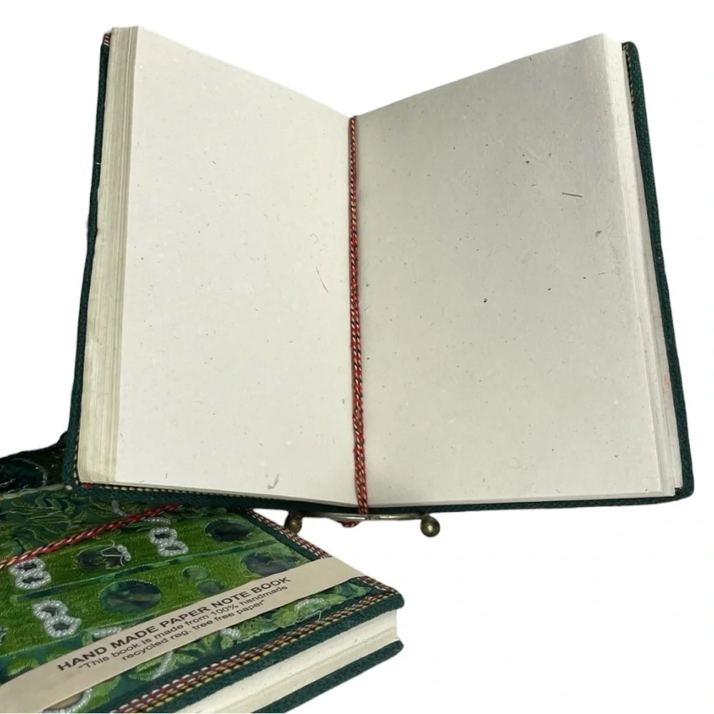 Handcrafted Sari Silk Journal · Tree-Free Paper · Zero Waste · Living Ritual